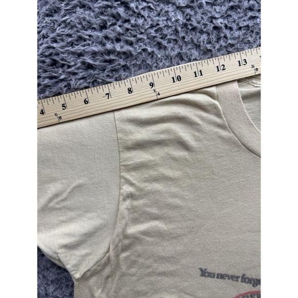 Vintage 1980s‎ St. Pauli Girl Beer "You Never Forget Your First Girl" Shirt XL - Picture 8 of 9